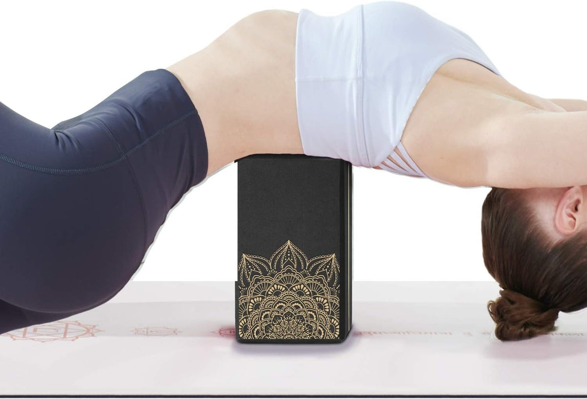 Set‑of‑2 High‑Density Yoga Blocks 9"x6"x3"