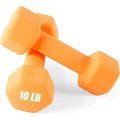 Hex‑Shape Neoprene Dumbbells Set 1‑15 LB