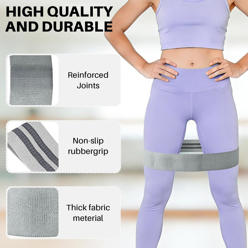 12‑Pack Fabric Fitness Booty Bands