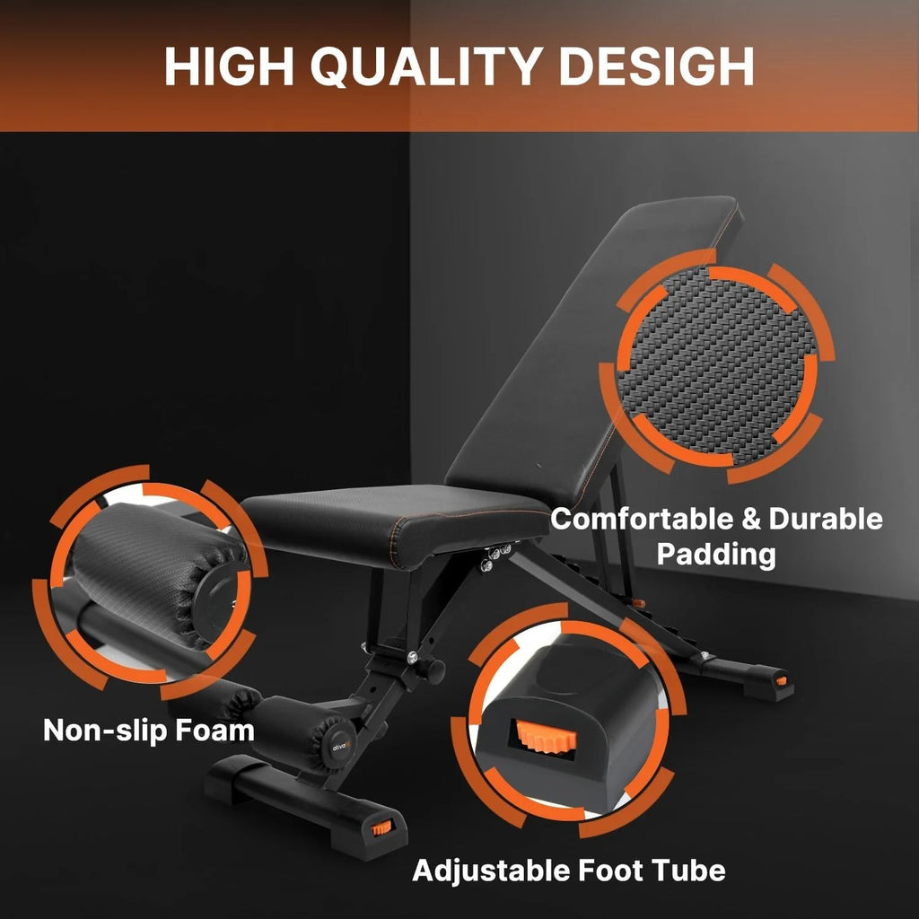 Adjustable Dumbbell Set With Workout Bench
