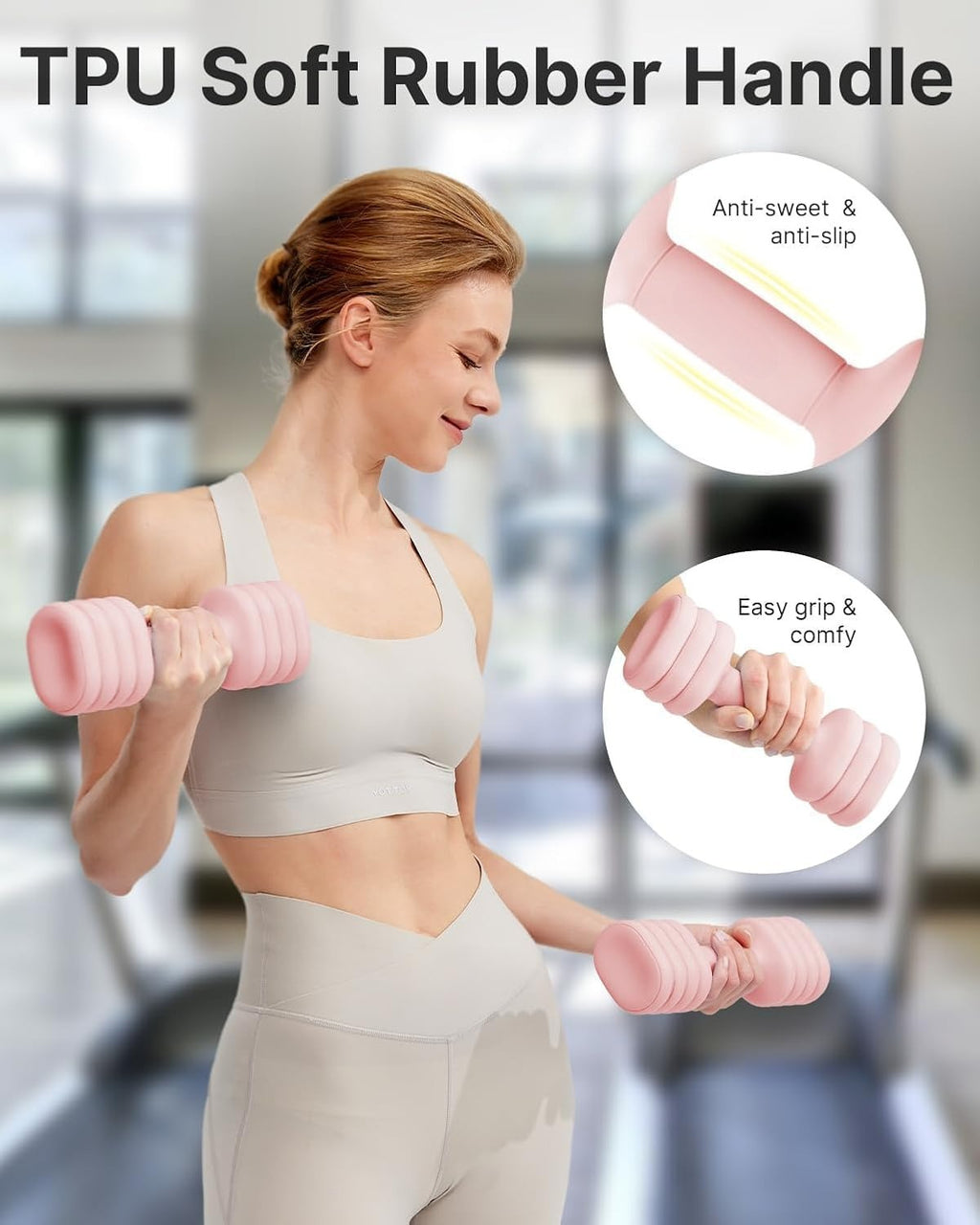 4‑in‑1 Adjustable Dumbbells Set