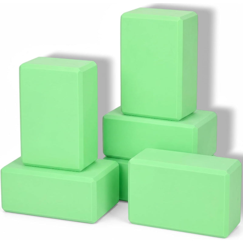 6‑Pack EVA Yoga Blocks Bulk Non‑Slip