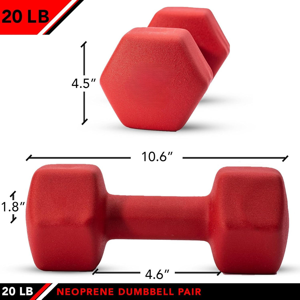 Neoprene‑Vinyl Dumbbell Set for Home Gym