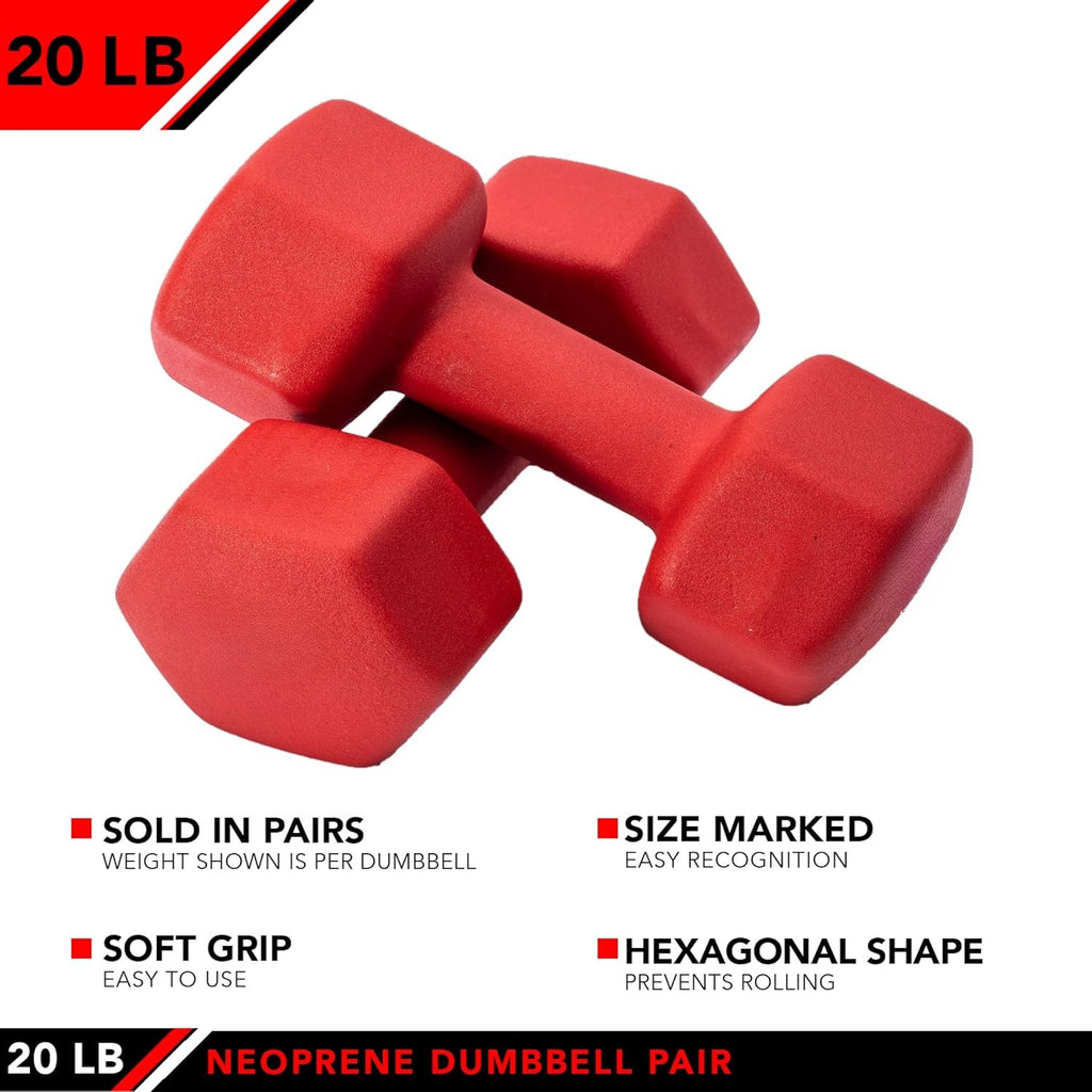 Neoprene‑Vinyl Dumbbell Set for Home Gym