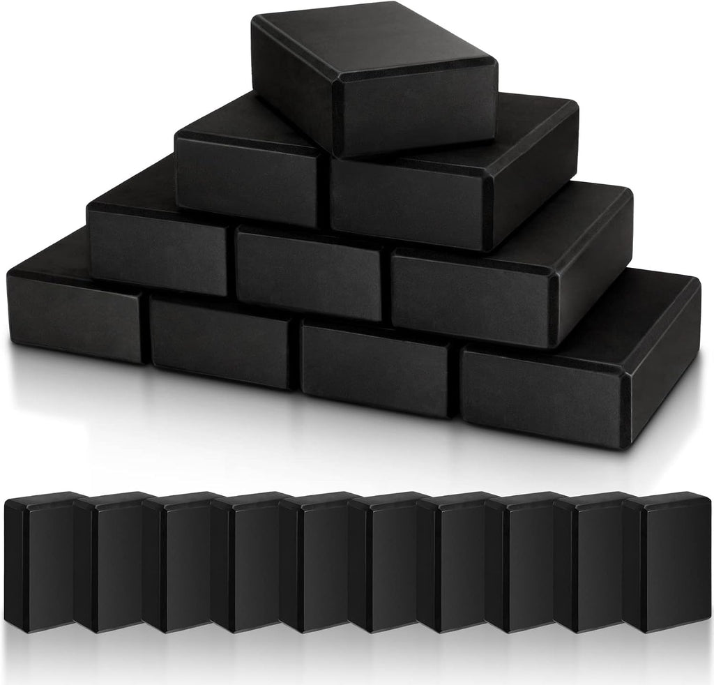 10‑Pcs EVA Foam Yoga Blocks for Pilates Meditation