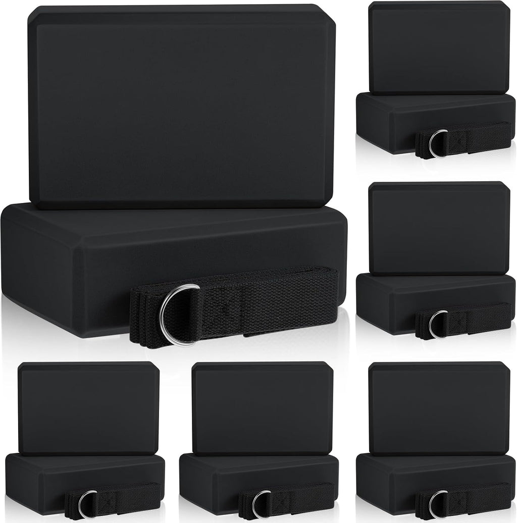 18‑Pcs Yoga Blocks & Strap Set 9"x6"x3"
