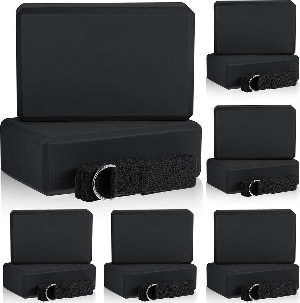 18‑Pcs Yoga Blocks & Strap Set 9"x6"x3"