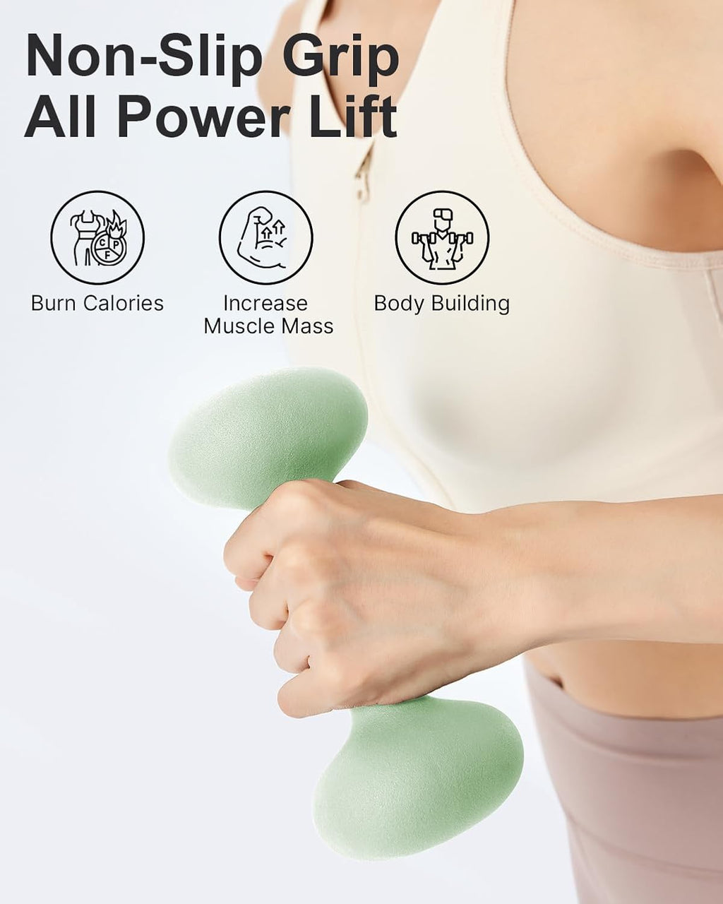 2‑15LB Women’s Dumbbells Set