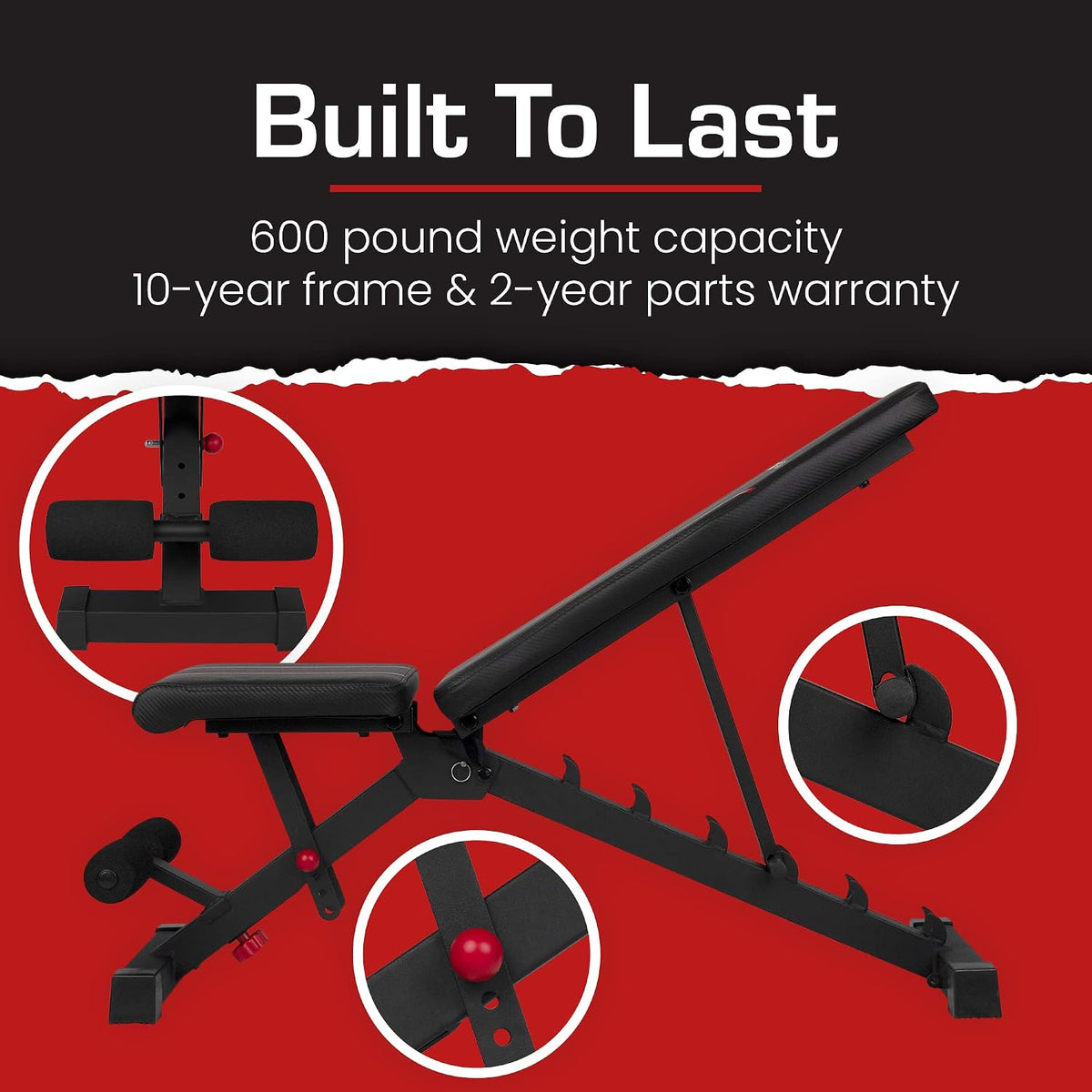 Core Home Fitness Foldable Adjustable Weight Bench