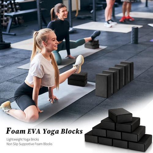 10‑Pcs EVA Foam Yoga Blocks for Pilates Meditation