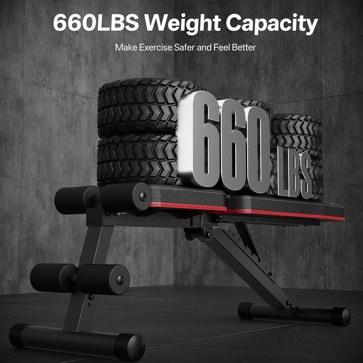 Foldable Adjustable Home Gym Weight Bench