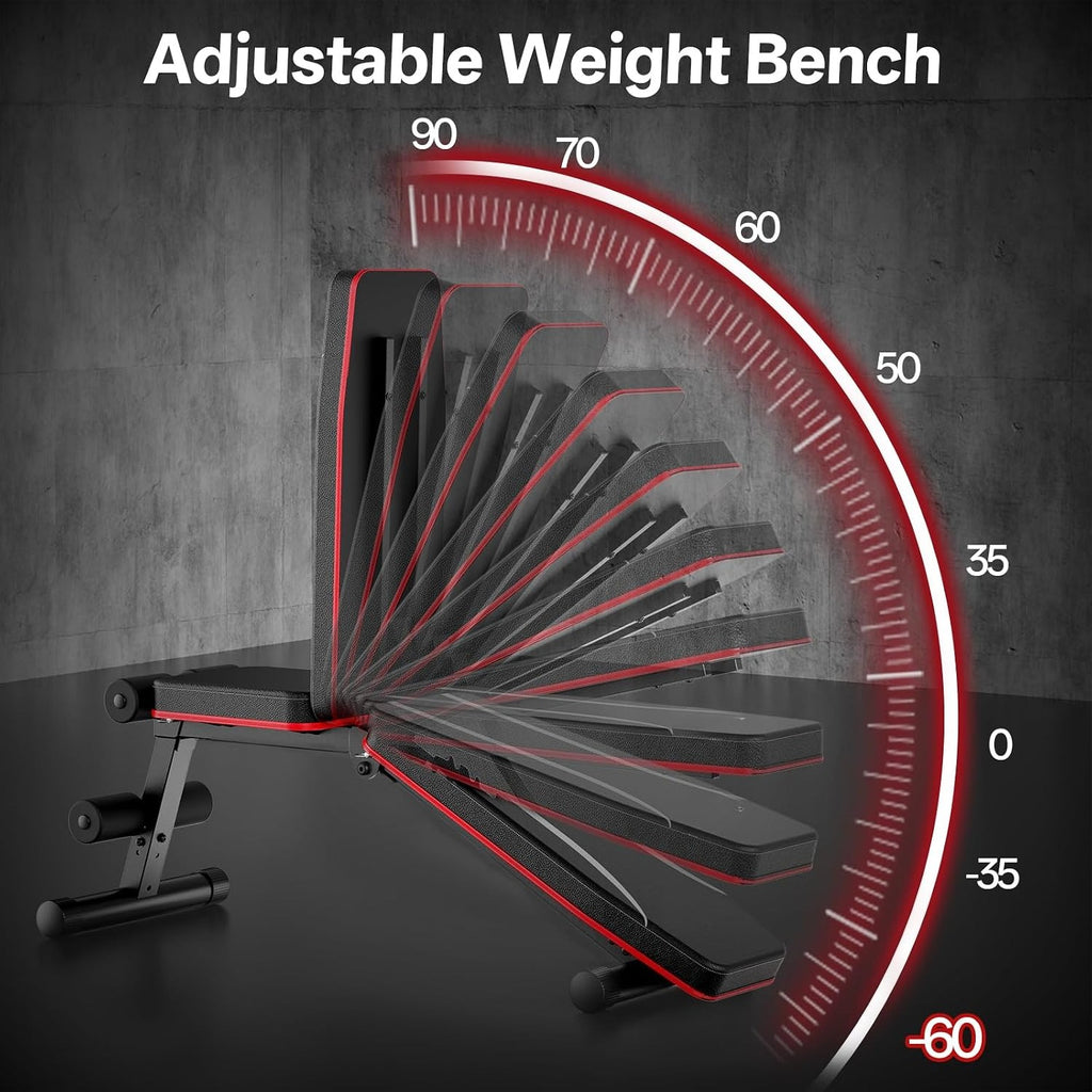 Foldable Adjustable Home Gym Weight Bench