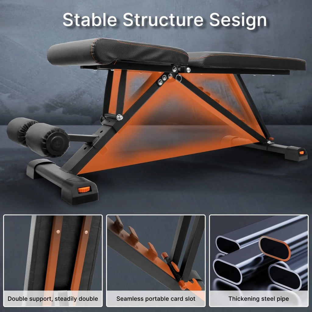 Adjustable Dumbbell Set With Workout Bench