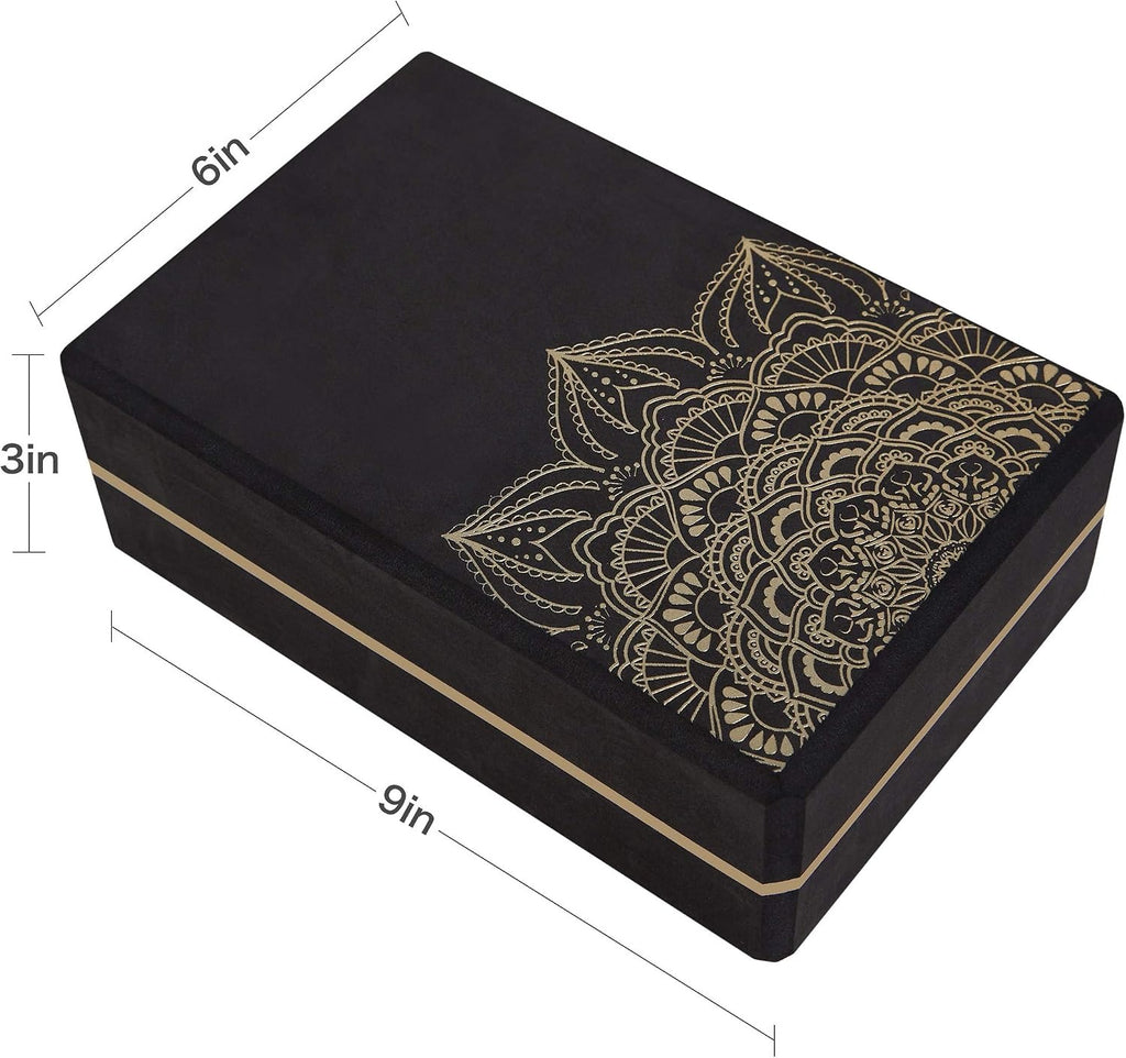 Set‑of‑2 High‑Density Yoga Blocks 9"x6"x3"
