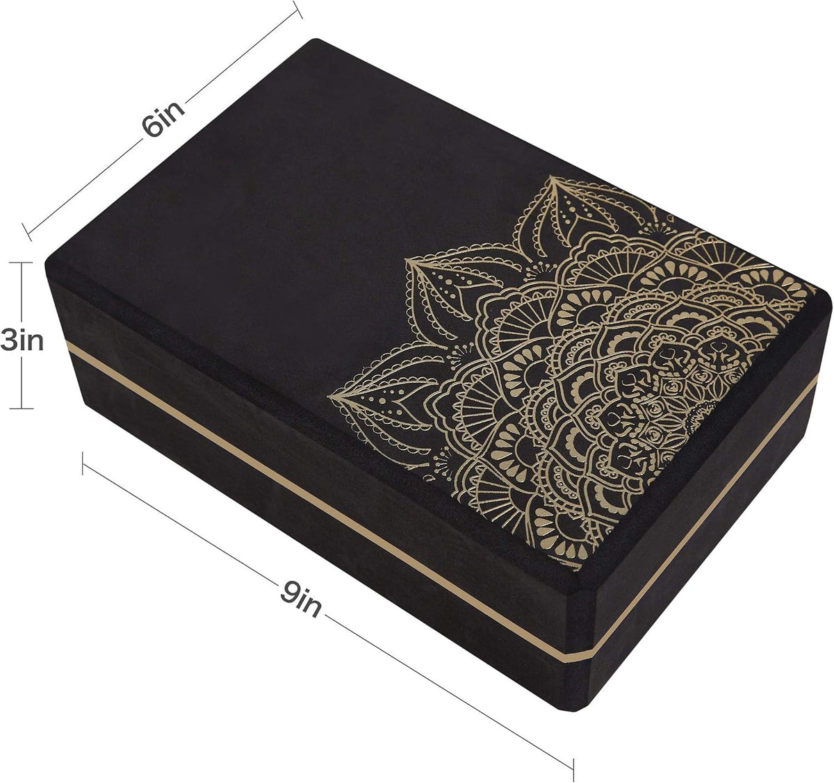 Set‑of‑2 High‑Density Yoga Blocks 9"x6"x3"