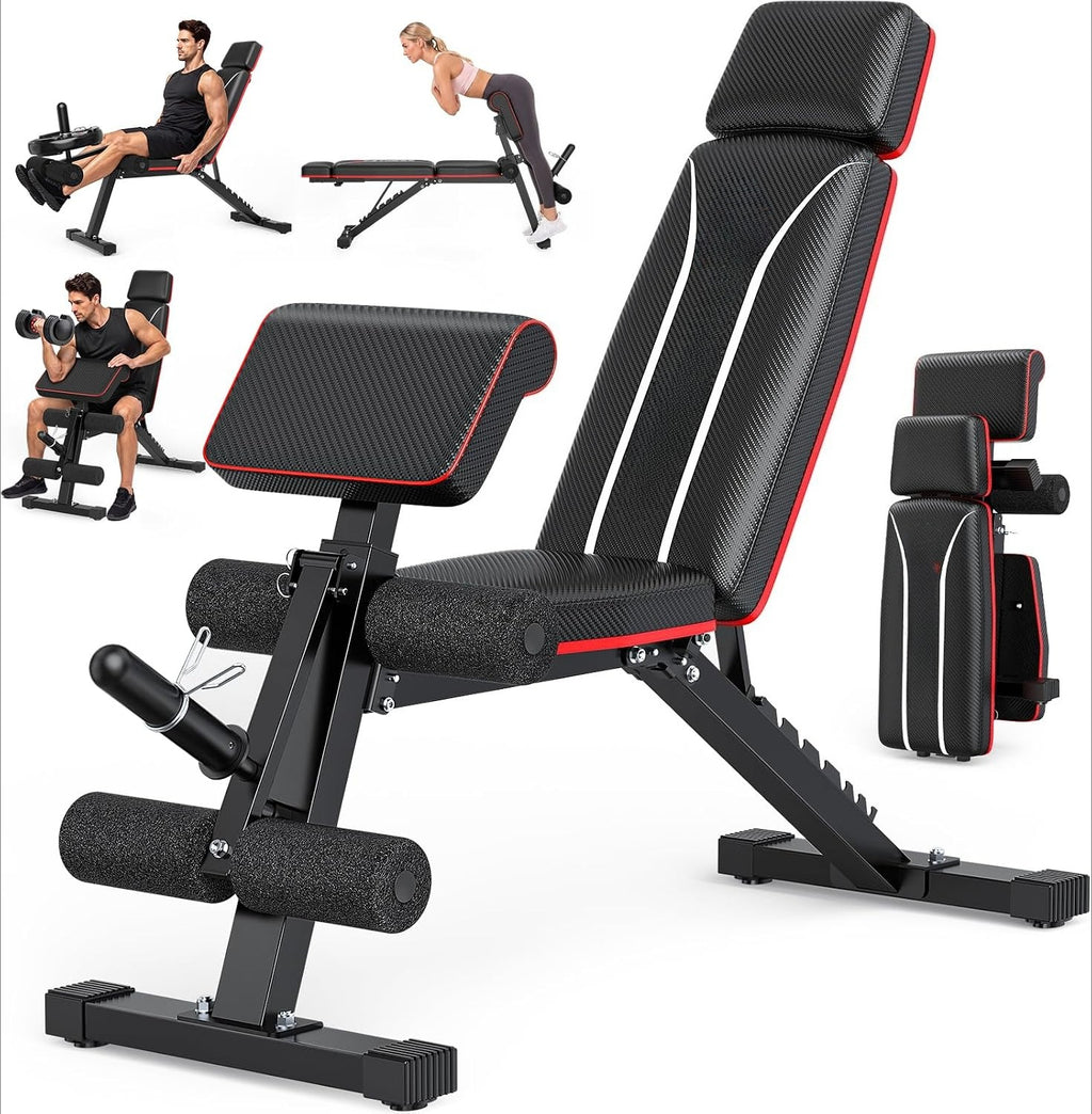 Foldable Adjustable Weight Bench